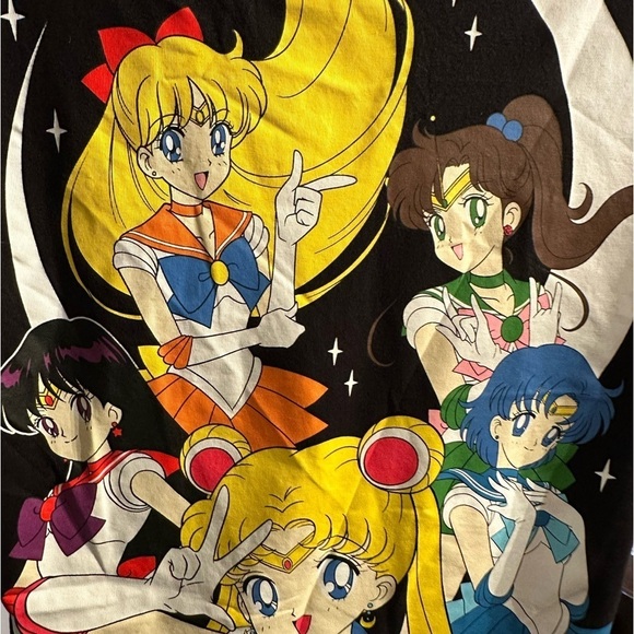 Sailor Moon XS black T shirt Naoko Takeuchi/PNP Toei Animation. Anime Kawaii - Picture 2 of 5
